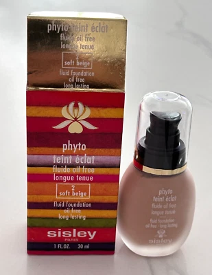 Sisley Phyto-Teint Eclat Fluid Foundation Oil Free Long Lasting 2 SOFT BEIGE - Image 1 of 2