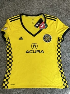 Adidas Women’s (Columbus Crew SC) MLS Soccer Jersey Yellow/Black Size XL - Picture 1 of 5