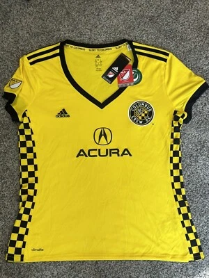 Adidas Women’s (Columbus Crew SC) MLS Soccer Jersey Yellow/Black Size XL - Image 1 of 4