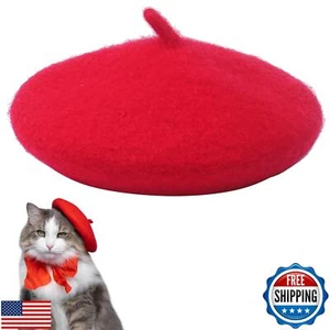 Boina para Perros Pequeños Gato Muñeca, Colorida Lana Mini Gorra Accesorio Creativo - Imagen 1 de 5