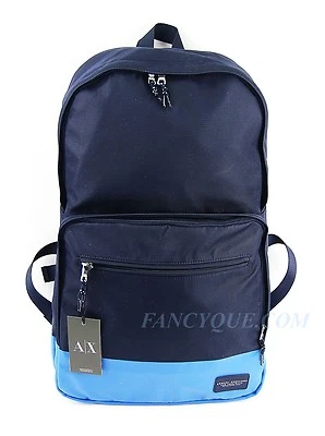 ARMANI EXCHANGE BAG BACKPACK NAVY BLUE LAPTOP SLEEVE NEW LIGHT WEIGHT   - Image 1 of 4