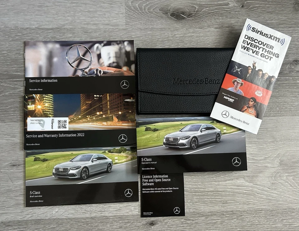 2022 MERCEDES S Class S550 OWNERS MANUAL SET  FAST SHIPPING - Image 1 of 1