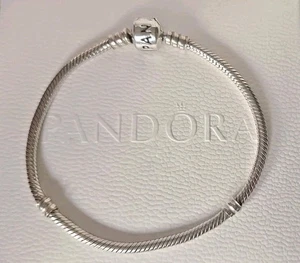 Genuine Silver Pandora Moments Snake Charm Bracelet 18cm S925 ALE - Picture 1 of 6