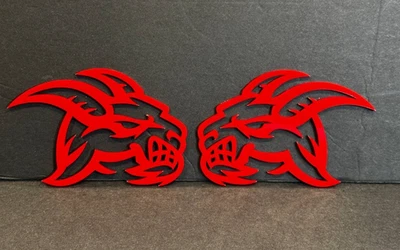 Insignias cabeza de cabra emblema ALFA MULTICOLOR, (2) INSIGNIAS, guardabarros enojado agresivo Foto 1 de 4