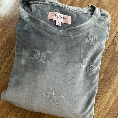 Prendas para dormir Juicy Couture gris plateado para mujer XL manga larga parte superior e inferior cómodas Foto 1 de 4