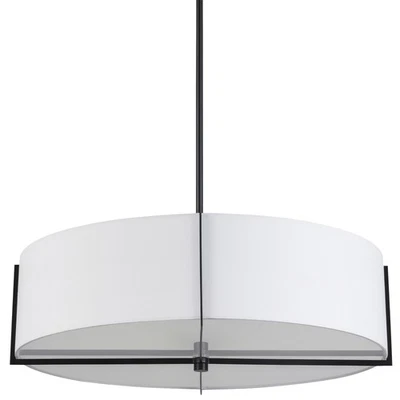 Colgante Dainolite PST-264LP Preston 4 luces 26" W - Blanco Foto 1 de 4