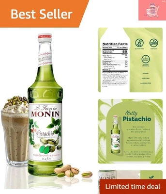 Jarabe de pistacho sin gluten 750 ml - Perfecto para mochas y cócteles creativos Foto 1 de 4