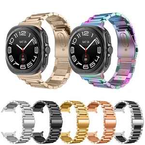 For Samsung Galaxy Watch 8/8 Classic Stainless Steel Link Band Strap Bracelet - Picture 1 of 57