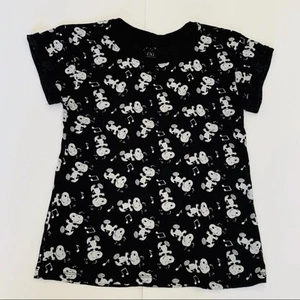 T-shirt donna Dancing Snoopy stampa all over taglia XS - Foto 1 di 4