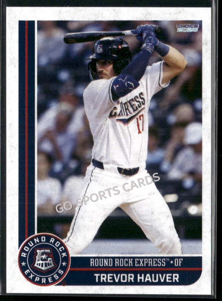 2025 Round Rock Express Trevor Hauver RC Rookie Rangers Minor League - Image 1 of 1