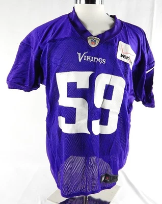Camiseta deportiva de práctica púrpura usada de Minnesota Vikings #59 2013 54 DP86511 Foto 1 de 4