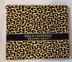 Specchio trucco Gayle Hayman vintage leopardato 4 x 4,5 pollici NOS - Foto 1 di 3