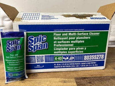45 Count Spic and Span Floor Multi-Surface  Concentrate Commercial Cleaner 3 oz - Image 1 of 4