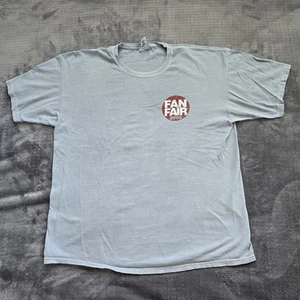 Vintage 2000 Fan Fair Country Music Festival T-shirt Gray Distressed-Look, XL - Picture 1 of 8