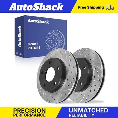 Front Drilled Slotted Brake Rotors for Chevy Blazer S10 GMC Jimmy Sonoma - Image 1 of 4