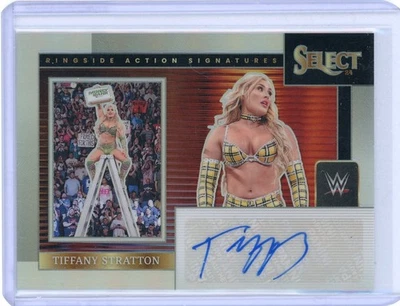 TIFFANY STRATTON 2024 PANINI SELECT WWE #TST "SILVER PRIZM" Autograph AUTO CARD - Image 1 of 2