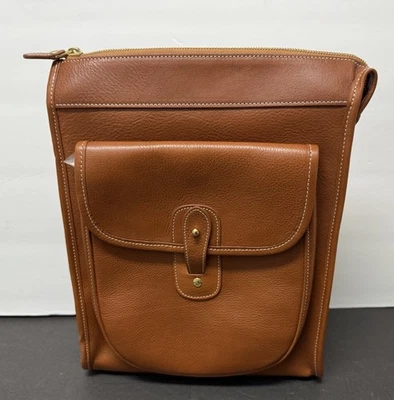 GHURKA винтажный каштана кожаная наплечная сумка Gearpack No. 4 - Изображение 1 из 4