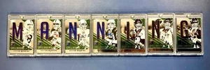 Peyton Manning 2021 Donruss Elite SPELLBOUND M A N N I N G Complete Set Green - Picture 1 of 6