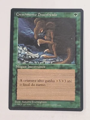 MTG Giant Growth (Portugese 4th Edition (BB)/Green/C) - BGM - Image 1 of 2