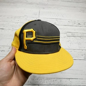 Gorra ajustada de los Piratas de Pittsburgh para hombre 7 1/4 gris amarillo MLB béisbol nueva era - Imagen 1 de 6