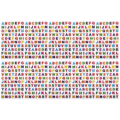  100 Pcs Alphabet Sticker Letter and Number Stickers Cartoon Colorful Letters - Image 1 of 4