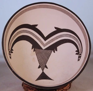 Excelente réplica de cerámica Mimbres de Thornburg - Imagen 1 de 8