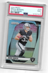 2024 PRIZM SILVER BROCK BOWERS PSA 9 ROOKIE RC #315 - Picture 1 of 1