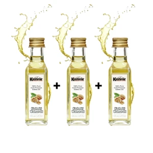 Premium Cold-Pressed Walnut Oil 150ml (50ml x 3) | Edible & Pure | Hair, Skin. - Picture 1 of 5