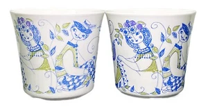 2 Lotte Figgjo Flint F/F Turi Design Norway Cup Short Mug Vtg 70s - Picture 1 of 5