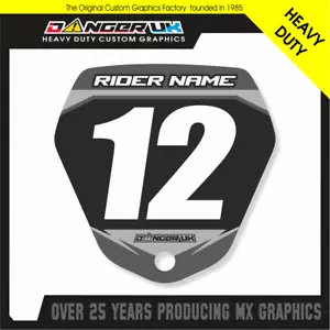 REVVI 12 - 16 INCH PLUS CUSTOM FRONT NUMBER BOARD GRAPHIC STICKER DECAL - Picture 1 of 20