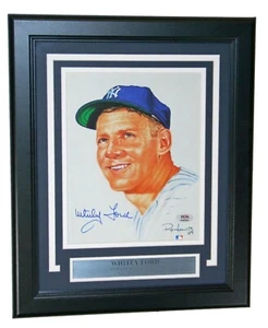 Whitey Ford Autographed Framed "Ron Lewis" 8x10 Photo Yankees PSA/DNA - Picture 1 of 3