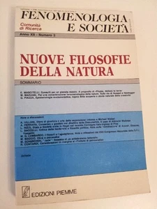 FENOMENOLOGIA E SOCIETA' - NUOVE FILOSOFIE DELLA NATURA - ANNO XII NUMERO 3 - Picture 1 of 1