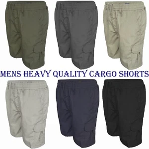 Mens Cargo Shorts Lightweight Pocket Quality Elasticated Summer Cotton BNWT - Picture 1 of 13