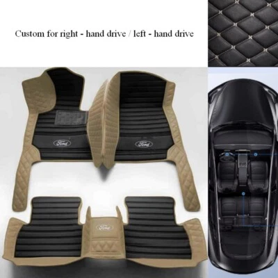 Alfombrillas impermeables para todo tipo de clima para Ford Fiesta Flex Focus Foto 1 de 4