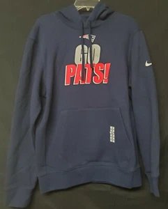 New England Patriots Go Pats! Nike Hoodie Adult Small NWT CLEARANCE - Picture 1 of 2