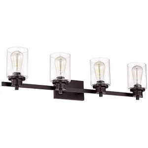 ACLand 4-Light Bathroom Vanity Light Fixture, Bath Vanity Sconce Wall Lamp - Picture 1 of 7