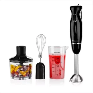 Ultra-Stick 2-Speed Black Hand Blender Set with Whisk, Beaker & Chopper - Picture 1 of 11