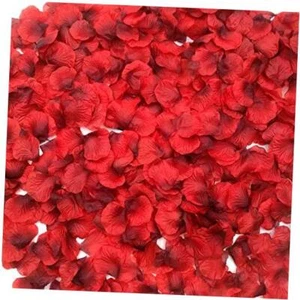 CODE FLORIST 2200 PCS Dark-Red Silk Rose Petals for 2 Inch Red-black - Picture 1 of 7