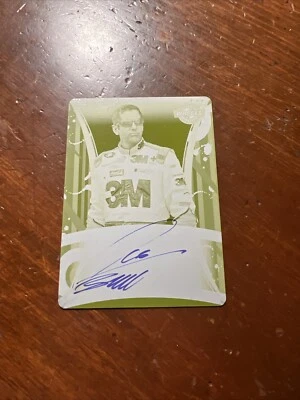 Greg Biffle 2009 Wheels Autograph Press Plate Yellow Front # 1 Of 1 - Image 1 of 2