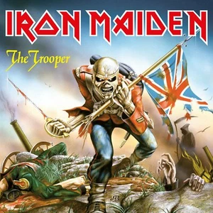 Iron Maiden: Montaña rusa de cerámica Trooper 4 pulgadas por 4 pulgadas hecha a medida - Imagen 1 de 13