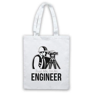 TRUST ME I'M AN ENGINEER CIVIL MECHANICAL ELECTRICAL TOTE BAG LIFE SHOPPER - Picture 1 of 11