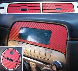 2010-2015 Camaro RED Carbon Fiber Interior Dash Decal kit Sticker - Chevy vent - Bild 1 von 3