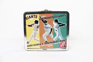 San Francisco Giants 2001 Metal Lunchbox Barry Bonds Jeff Kent J.T. Snow Lou's - Picture 1 of 15