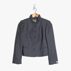 NWT Vintage Sears Carriage Court Womens Size 4 Pinstripe Blazer Gray - Bild 1 von 10