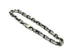 Oxidised Sterling Silver Anchor Style Chunky Bracelet - Men's
