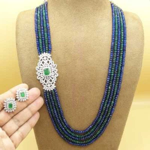 Indian Pakistan Bollywood Gold Plated Party Necklace Earring Fashion Jewelry Set - Picture 1 of 5