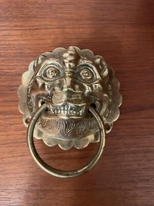 Vintage Türklopfer in Drachenform handgefertigt Messing, Tor, Türzugknauf - Bild 1 von 8