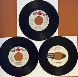 7" RECORD LOT - THE SHANGRI-LAS - 3 PROMO RECORDS - Picture 1 of 2
