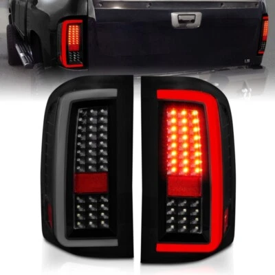 ANZO 2007-2013 Chevrolet Silverado1500/ 2500/ 3500 LED Tail Lights w/ Light Bar Foto 1 de 4