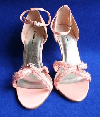 Zapatos de tacón alto rosa para mujer nuevos talla 8,5 Foto 1 de 4